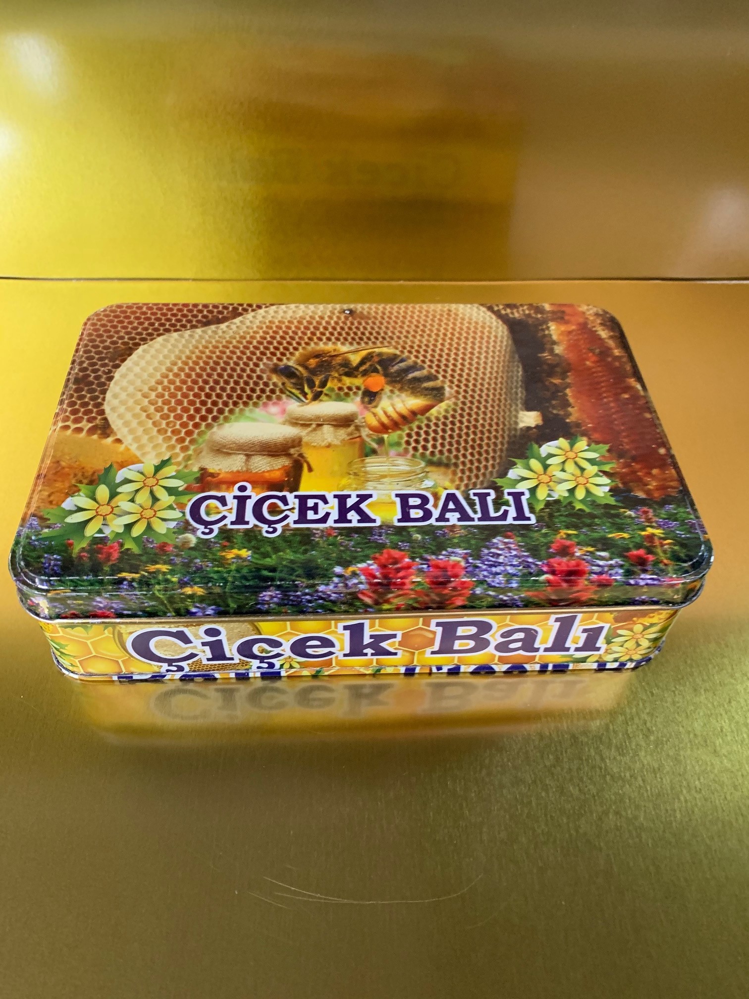 1 KG Dikdörtgen Petek Balı Kutusu (1_3 Petek)